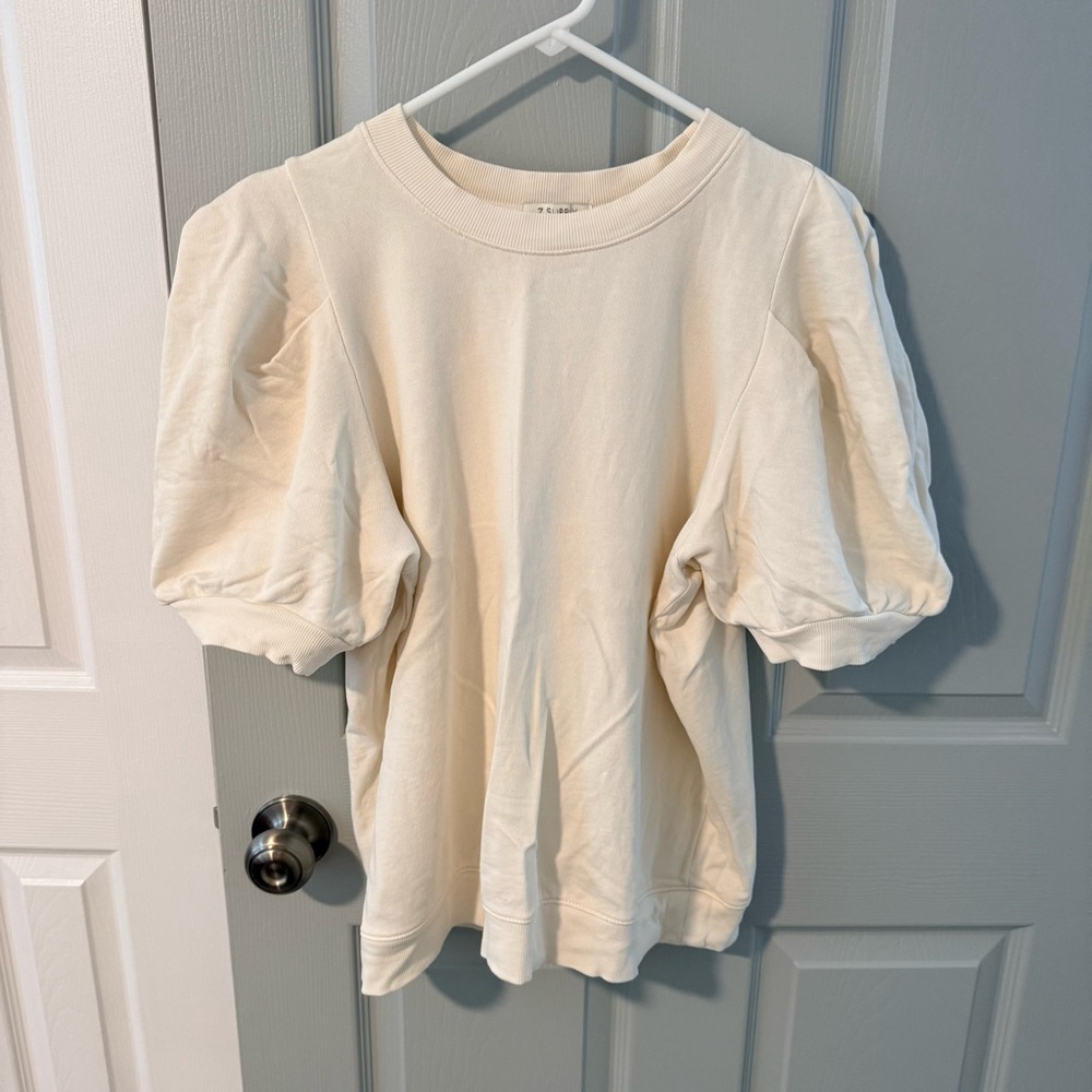 Z Supply Cream Puff-Sleeve Top